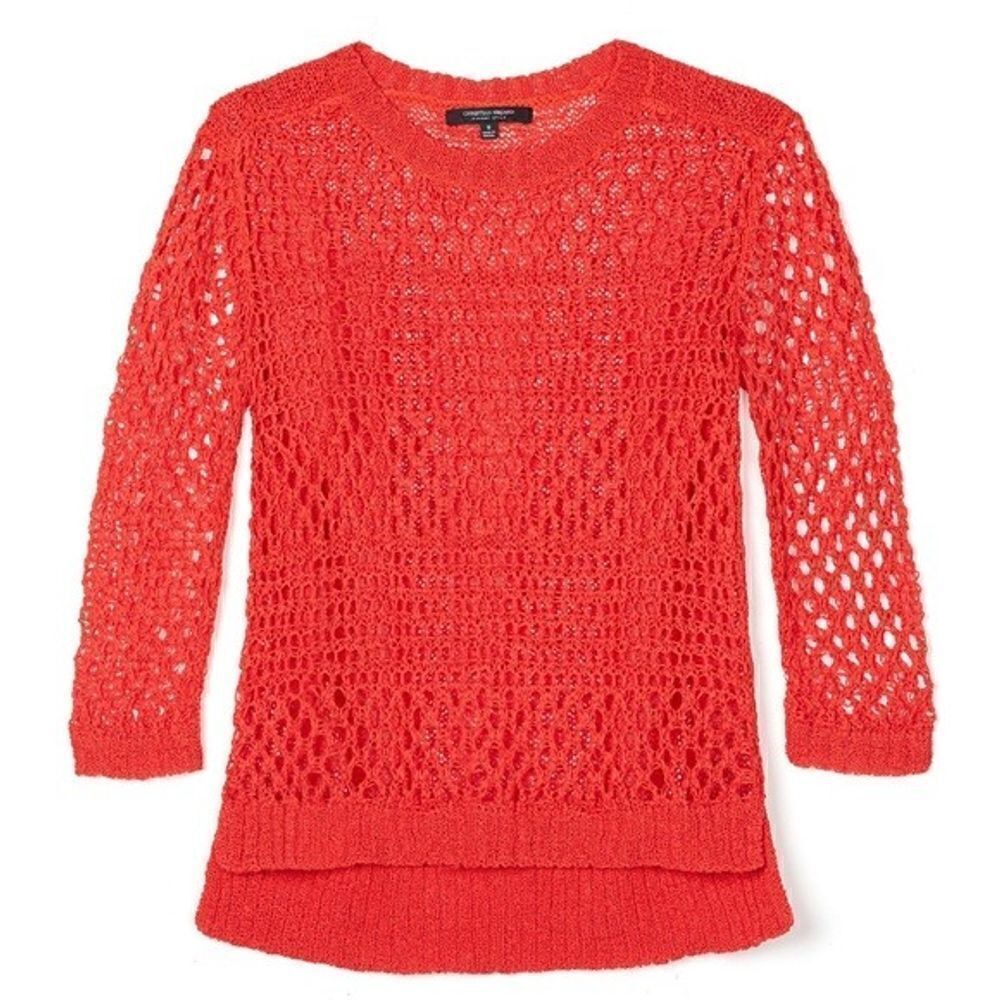 Christian Siriano Tape Yarn Knit Sweater
